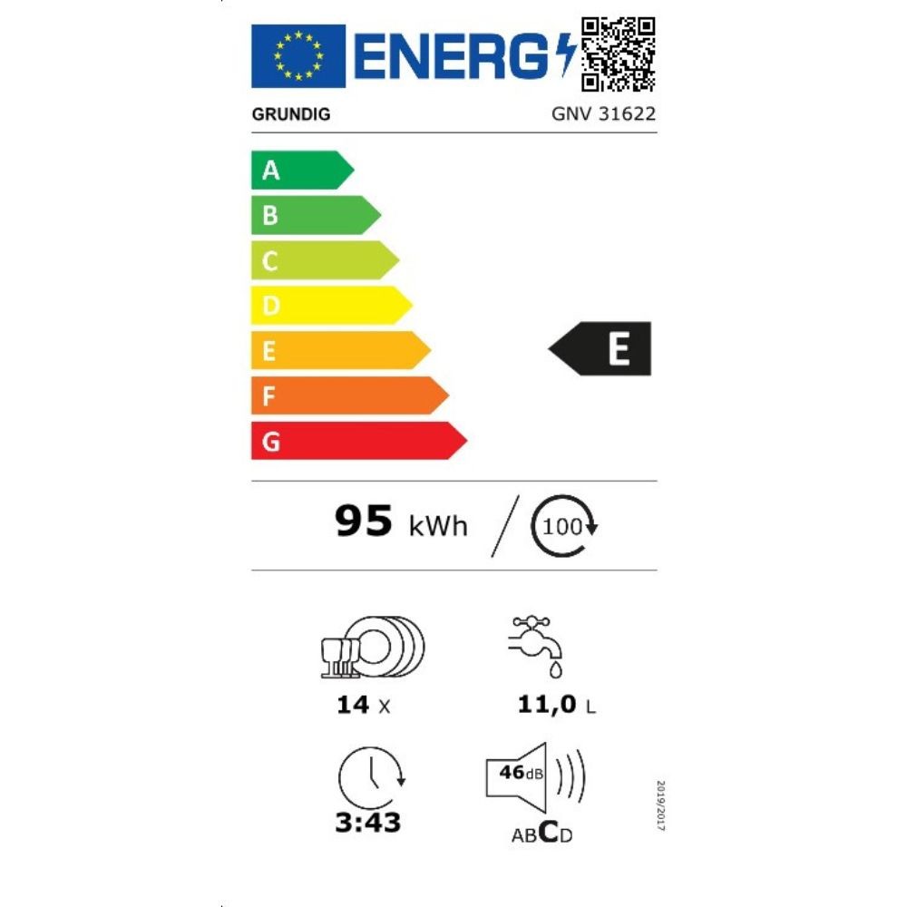 Lavastoviglie Grundig GNV31622 a scomparsa totale 14 coperti