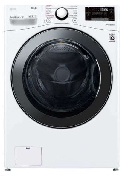 Lavatrice f1p1cy2w lg 17 kg libera installazione classe energetica e lavaggio a vapore ai ddâ„¢ serie p1 1100 giri, turbowash, wi-fi