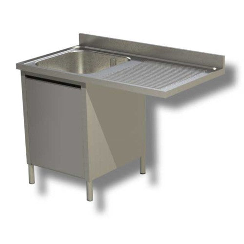 Lavello 120x60x85 acciaio inox 430 armadiato vano lavastoviglie cucina RS5011