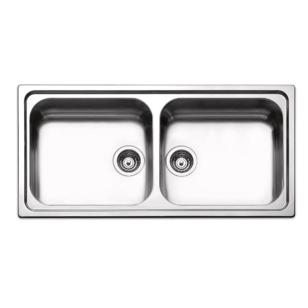 Lavello Smeg BRG100 2 vasche 100x50 cm inox