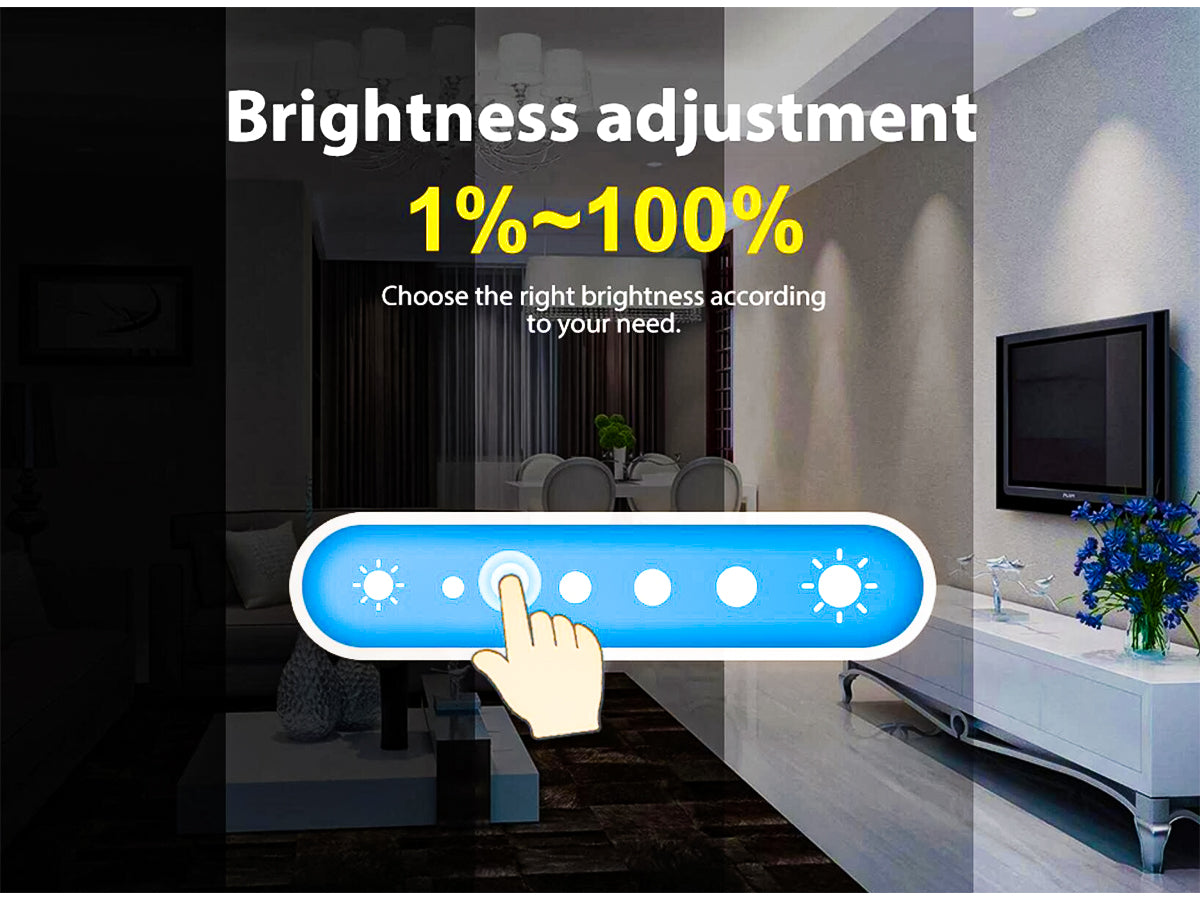 Led Dimmer Con Pulsante Memoria 12V 24V 6A WiFi Smart Per Striscia Led Compatibile Con Alexa Google Home