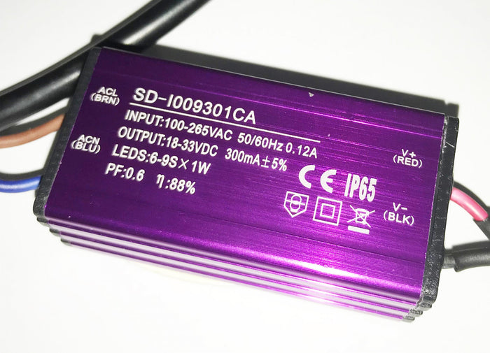 Led Driver CC 300mA 24V-44VDC (8-12)X1W Corrente Costante IP65