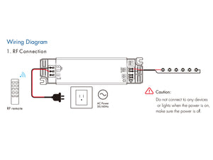 Led Driver CC Dimmerabile 15W Pulsante + RF Corrente Costante Modulare 150mA 200mA 350mA 400mA 450mA 500mA 650mA 700mA PT-15A