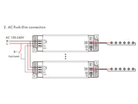 Led Driver CC Dimmerabile 25W Pulsante + RF Corrente Costante Modulare 250mA 300mA 350mA 400mA 500mA 600mA 700mA 900mA PT-25A