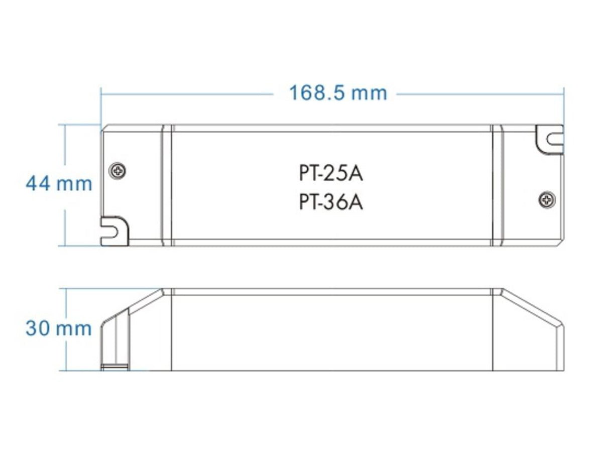 Led Driver CC Dimmerabile 25W Pulsante + RF Corrente Costante Modulare 250mA 300mA 350mA 400mA 500mA 600mA 700mA 900mA PT-25A