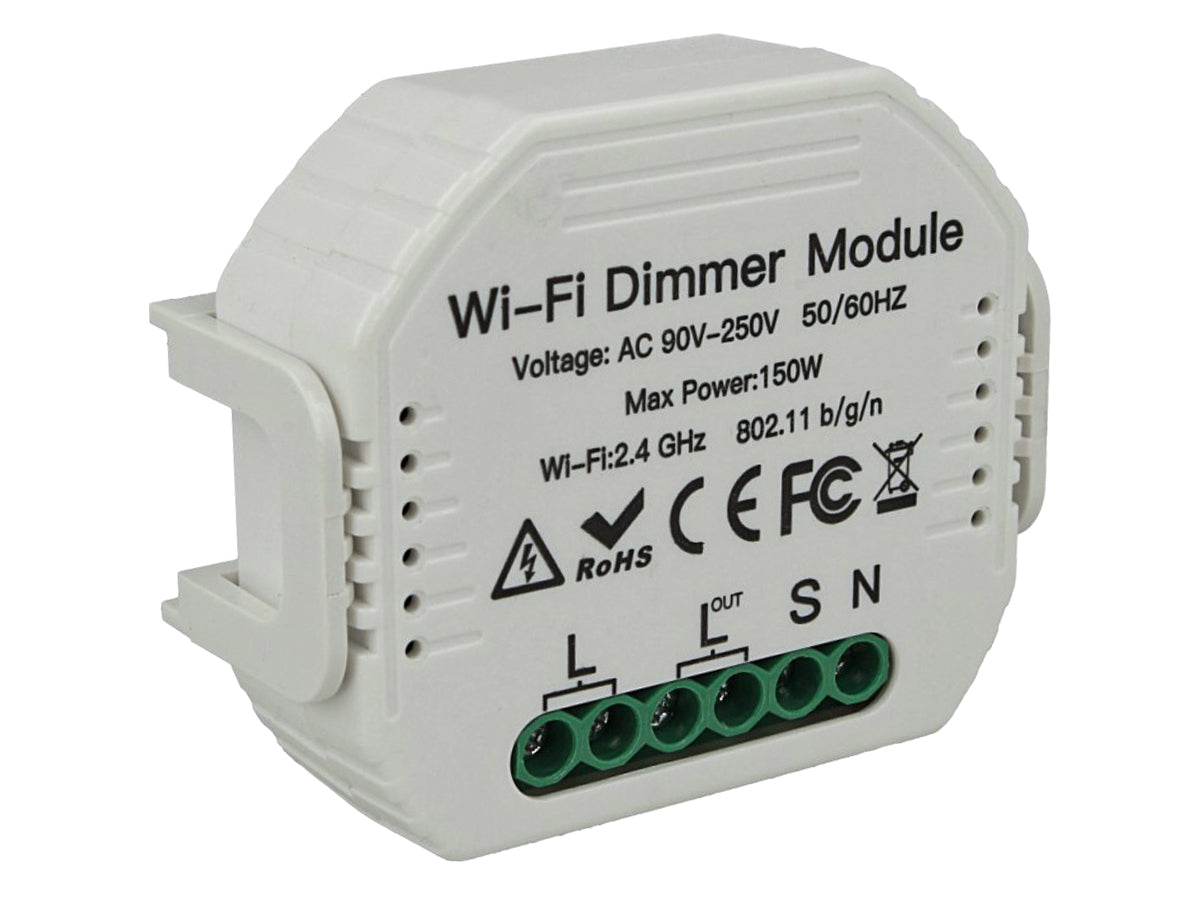 Led Triac Dimmer Taglio Di Fase Con Pulsante Memoria 220V 150W Wifi Smart Modulo Compatibile Con Alexa Google Home