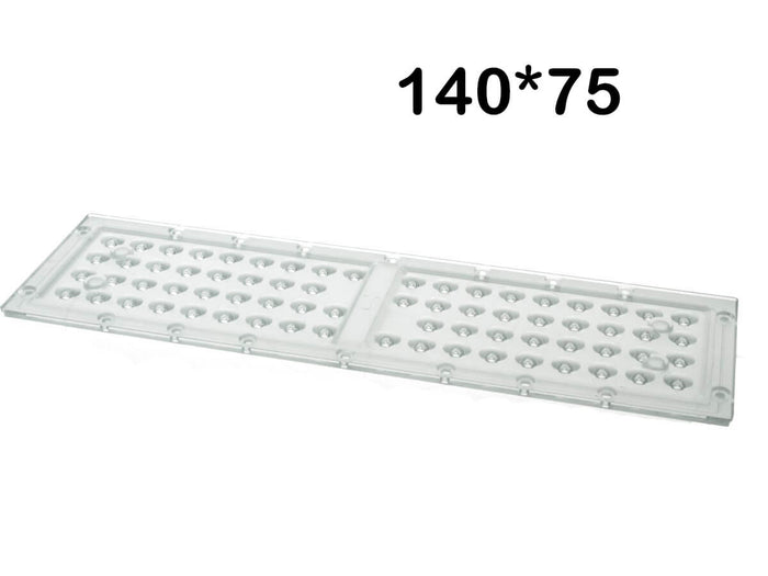 Lente 140*75 Gradi Doppio Angolo Per Modulo Del Proiettore Led FE3150N FE1150N Compreso Guaine Silicone Per Illuminazione Stradale