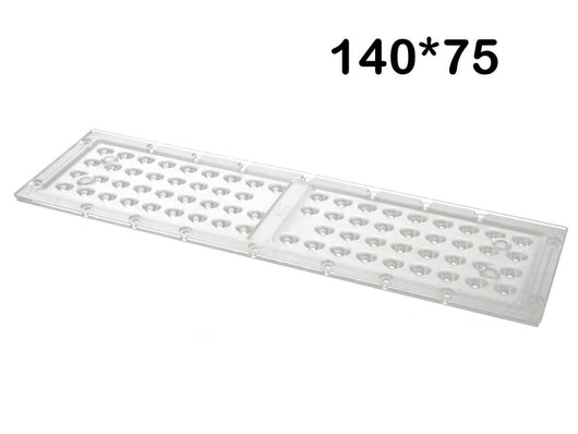 Lente 140*75 Gradi Doppio Angolo Per Modulo Del Proiettore Led FE3150N FE1150N Compreso Guaine Silicone Per Illuminazione Stradale