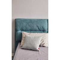 Letto matrimoniale contenitore Safira tessuto blu