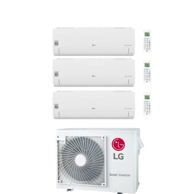 Climatizzatore Condizionatore LG Trial Split Inverter Libero Smart 7+7+7 CON MU3R19 R-32 - 7000+7000+7000