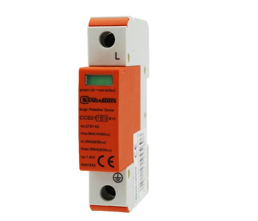 Limitatore scaricatore di Sovratensione 1M Arancio<br />A-CCS01-T1+T2/1-275-5025-50KA-1.5KV