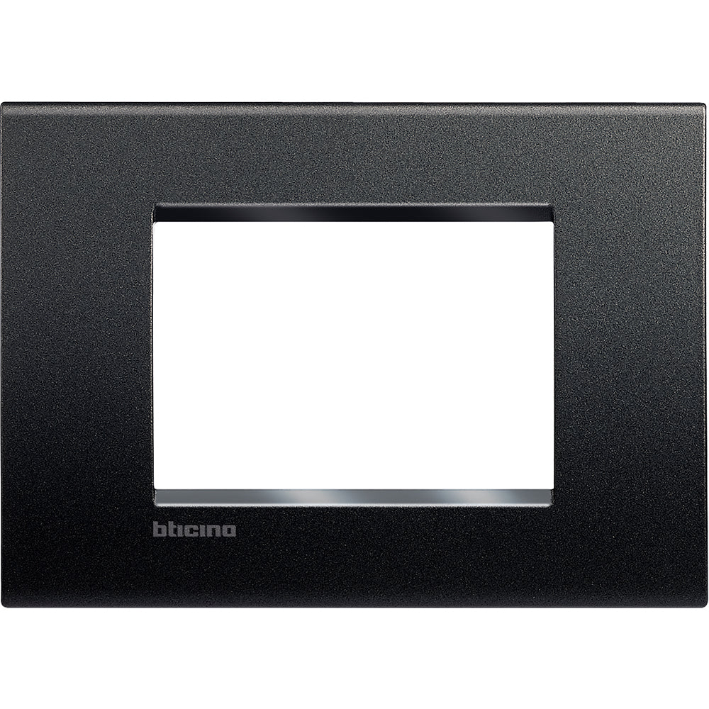 Living Light placca quadra 3 moduli antracite materiale tecnopolimero LNA4803AR