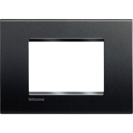 Living Light placca quadra 3 moduli antracite materiale tecnopolimero LNA4803AR