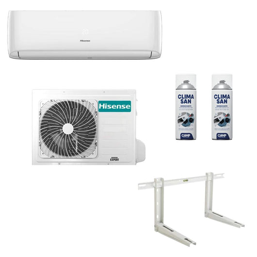 Set climatizzatore hisense classe a++/a+ inverter easy smart staffa sanificante potenza 9000 btu/h, confezione 1