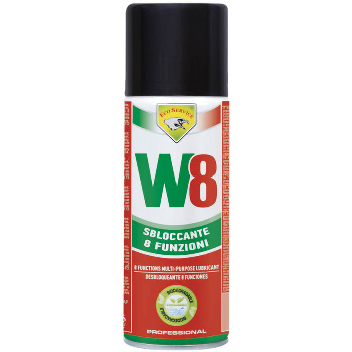 Lubrificante sbloccante 8 funzioni W8 spray 200 ml. biodegradabile