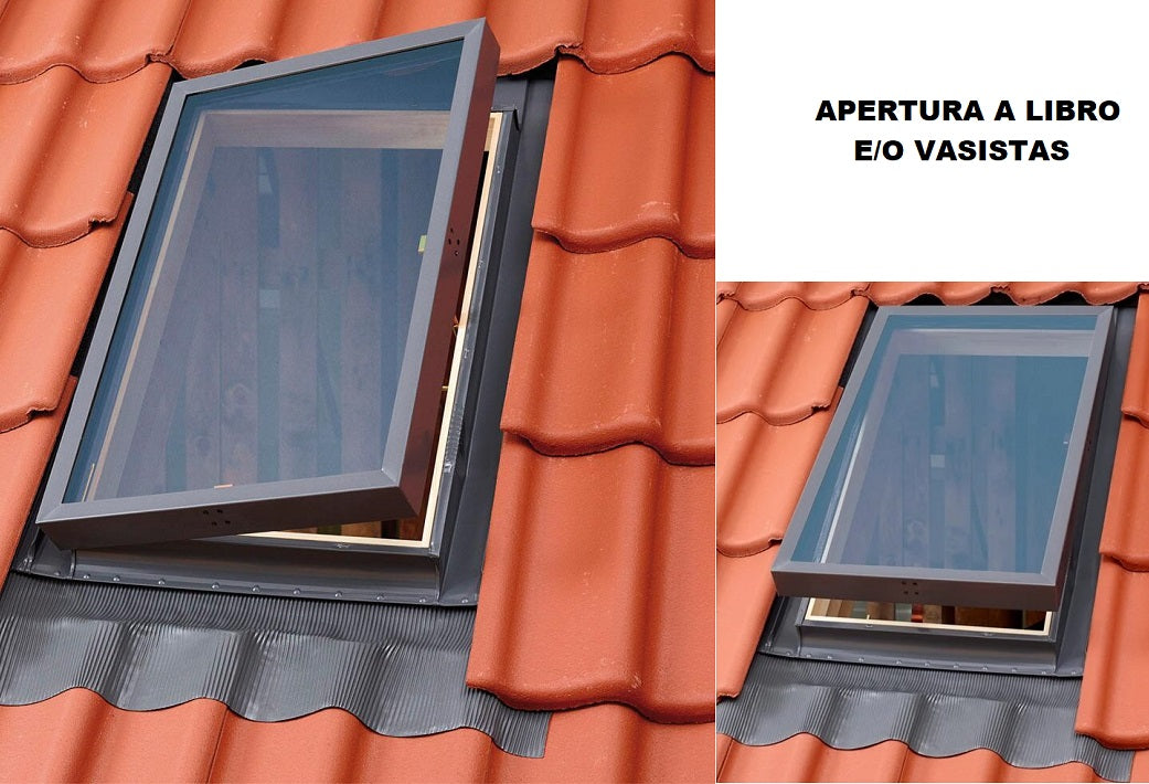 Lucernaio per tetto con vetro camera e telaio, 48x90cm Velta Velux VLT034