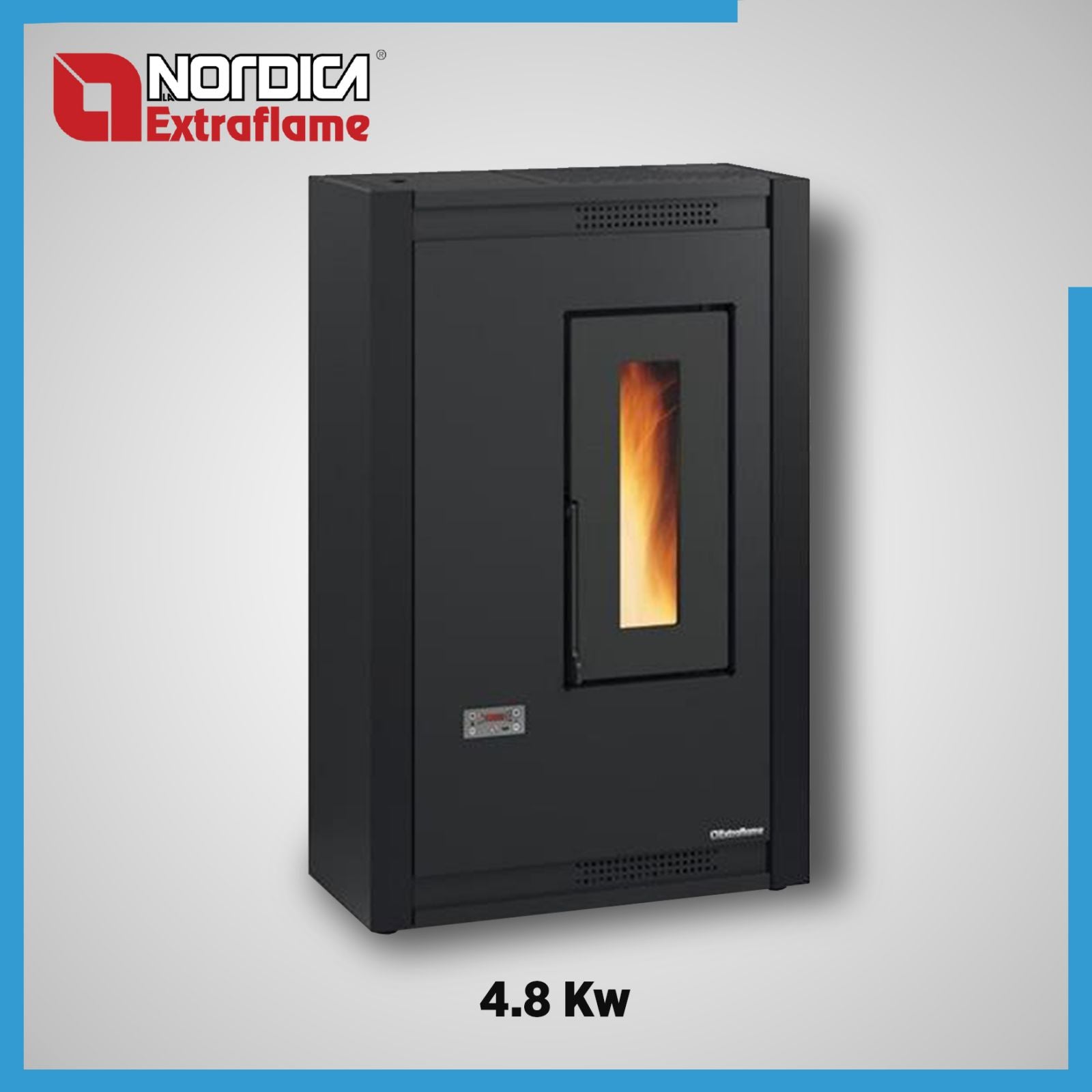 Stufa a Pellet La Nordica LUISELLA 4,8 kW - Disponibile In Vari Colori 94784 Nera