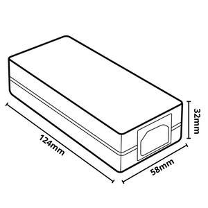 Alimentatore trasformatore universale stabilizzato 12v 36w plastica 3 ampere