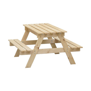 Tavolo da picnic per bambini in legno L90xL90xA50 cm - TIMBELA M010-1