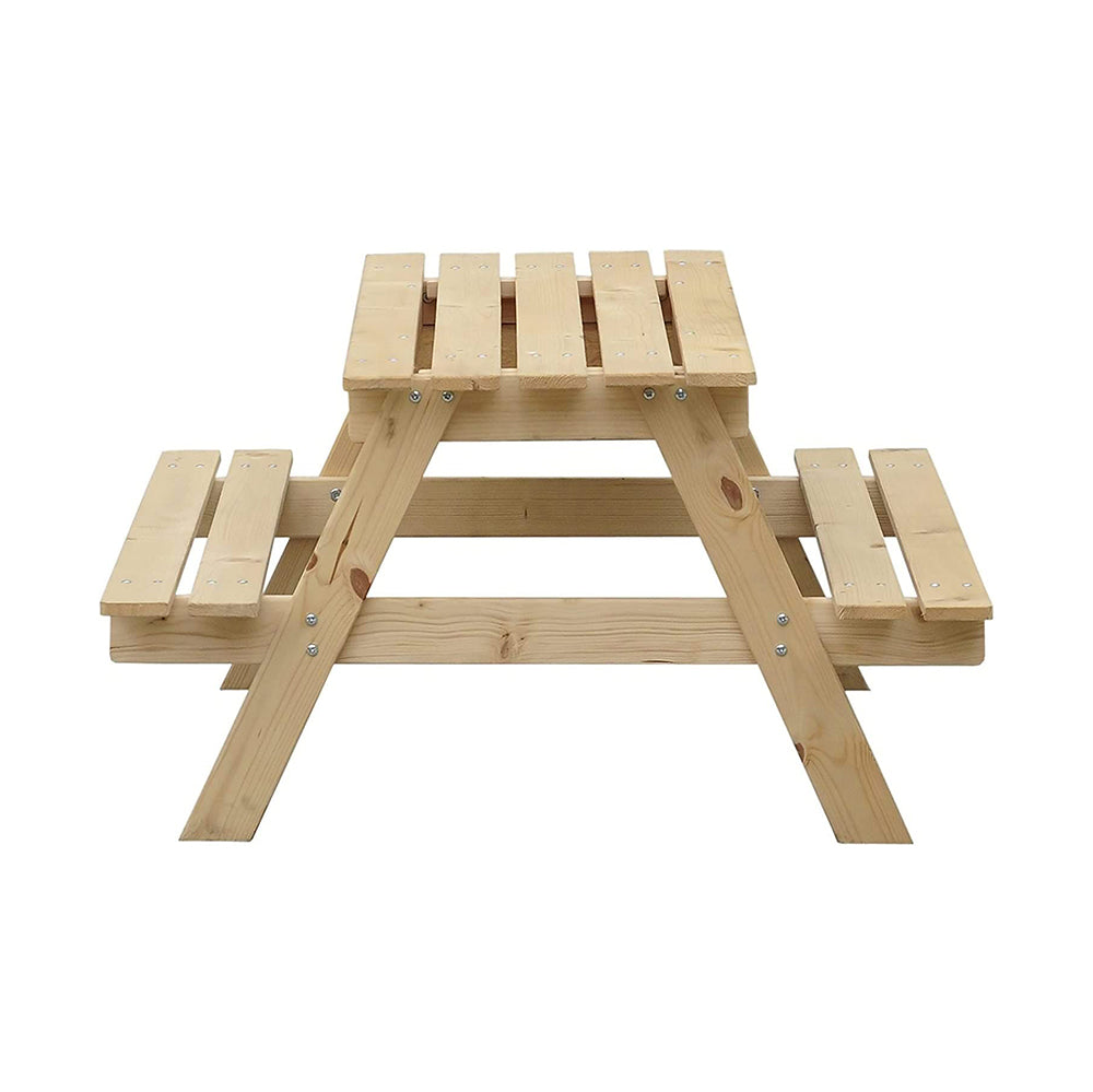 Tavolo da picnic per bambini in legno L90xL90xA50 cm - TIMBELA M010-1