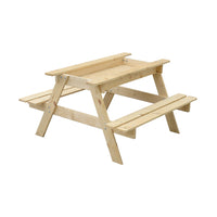 Tavolo da picnic per bambini in legno L90xL90xA50 cm - TIMBELA M010-1