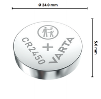 Varta batteria coin cr2450 litio blister 1 pezzo