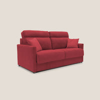 Divano Letto 2 Posti 176x102x97 cm in Tessuto Rosso