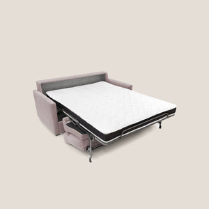 Divano Letto 2 Posti 176x102x97 cm in Tessuto Rosa