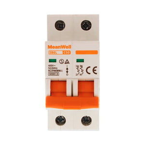 MeanWell MCB Interruttore Magnetotermico Automatico Curva C 2P 2M 6000A C50A AC 400V IP20 IEC60898-1