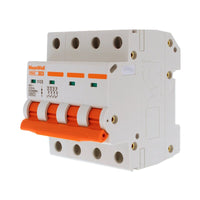 MeanWell MCB Interruttore Magnetotermico Automatico Curva C 4P 4M 10000A C20A AC 400V IP20 IEC60898-1