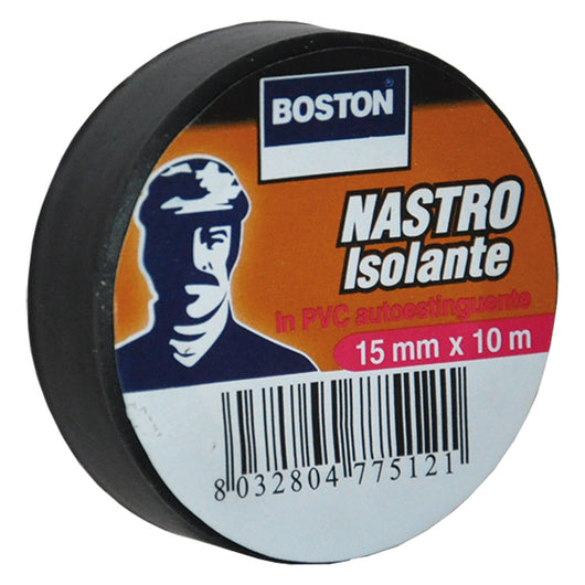 NASTRO ISOLANTE mm. 19 x 25 mt - nero BOSTON 8 PZ