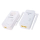 ADATTATORE PLC CON RIPETITORE WI-FI con 2 cavi RJ45 METRONIC