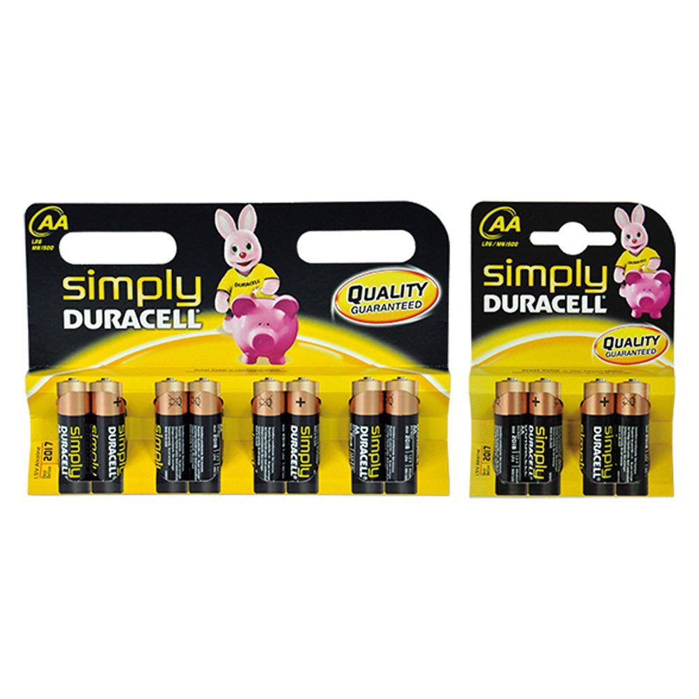 PILA STILO 'MN 1500' Pz 8 - 1,5 V - AA SIMPLY DURACELL 12 BL