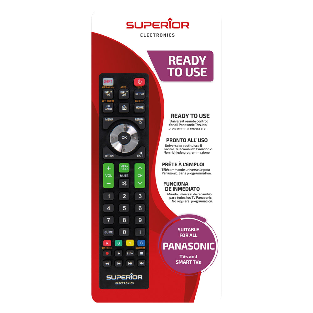 TELECOMANDO COMPATIBILE PER TV per Panasonic SUPERIOR