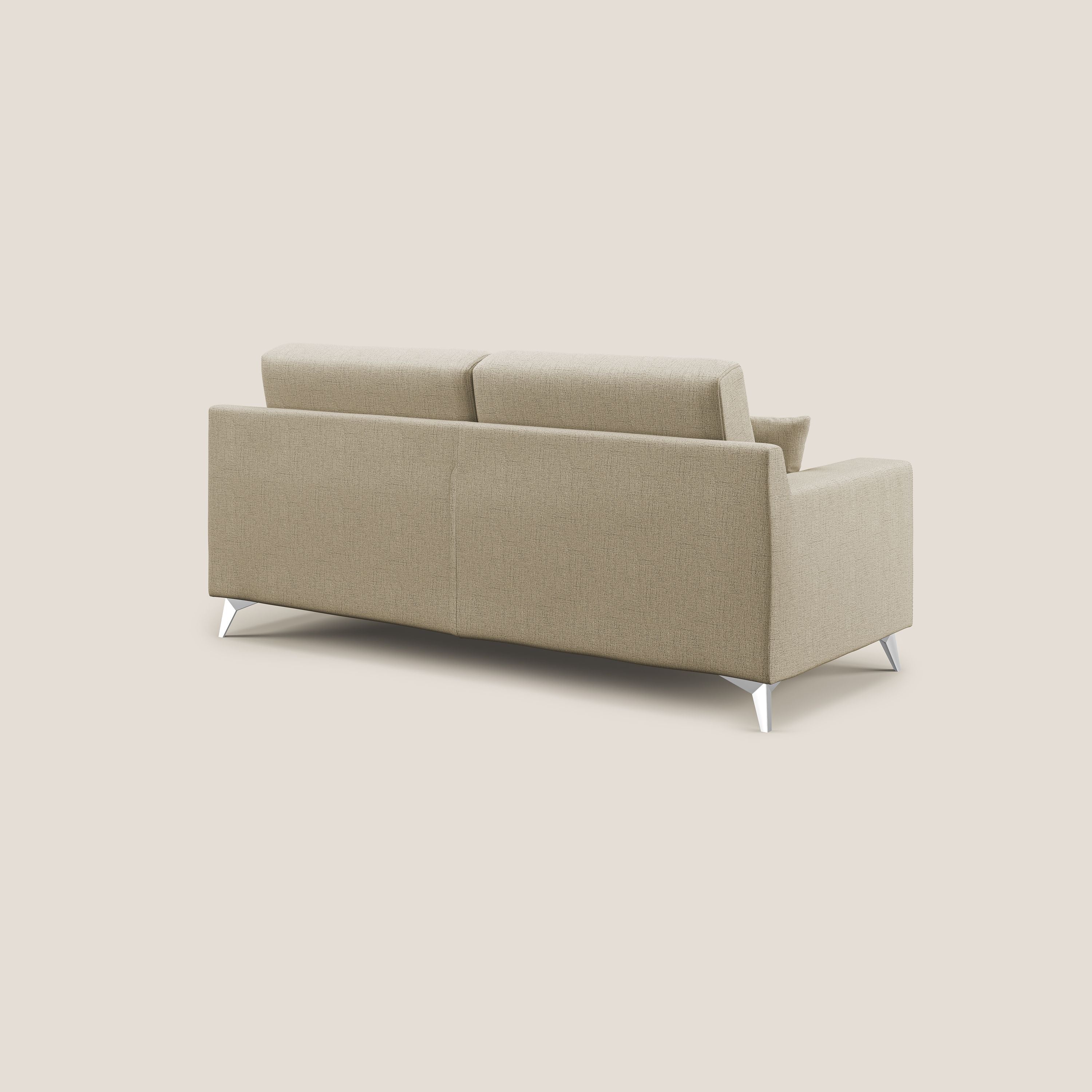 Divano 2 Posti 166x95x91 cm in Tessuto Beige