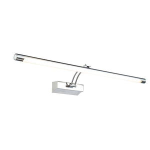 Applique Da Parete Moderno Fino Metallo Cromo 1 Luce Led 16W