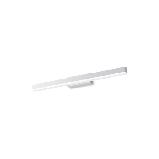 Applique Da Parete Moderno Fichte Metallo Bianco Acrilico 1 Luce Led 14W