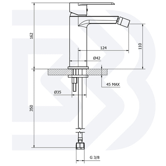 MISCELATORE MONOCOMANDO BIDET JOY CROMO - BIANCHI RUBINETTERIE