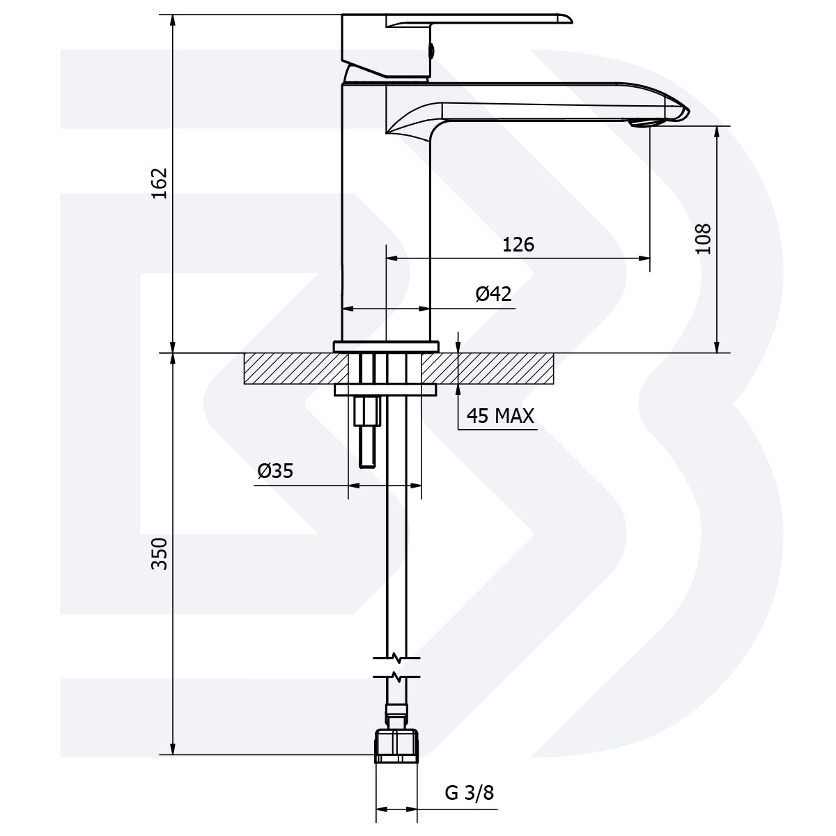 MISCELATORE MONOCOMANDO LAVABO JOY CROMO - BIANCHI RUBINETTERIE