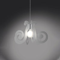 Sospensione Moderna Mizar 1 Luce In Metacrilato Satinato Space Collection