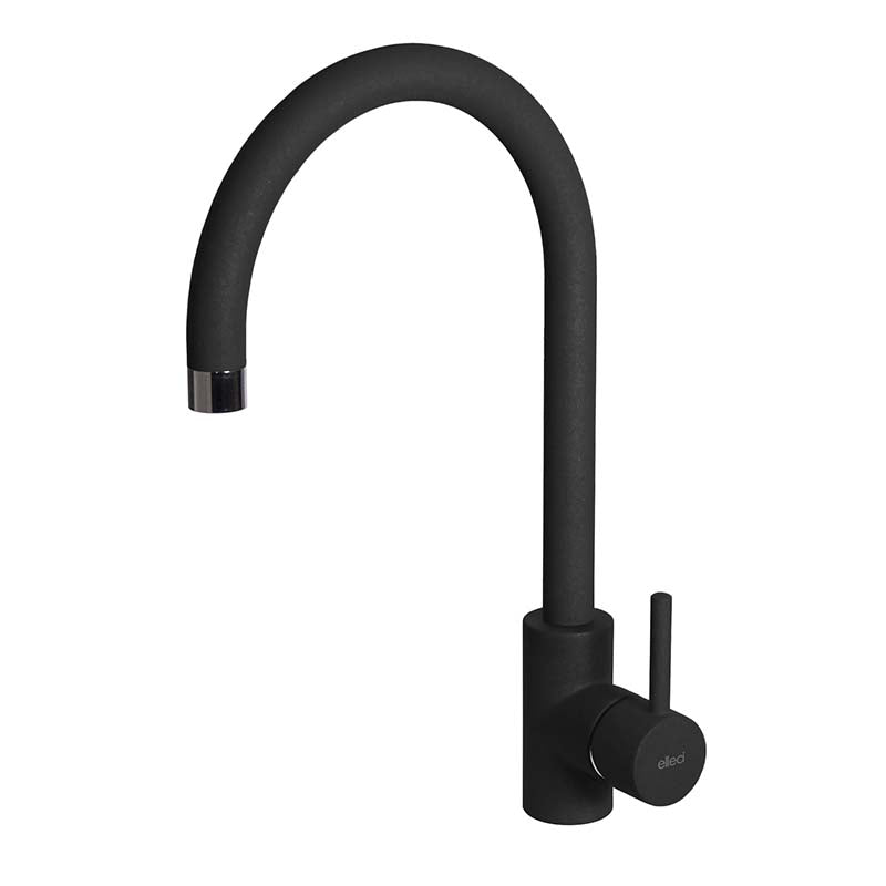 Rubinetto Miscelatore Cucina Elleci Cloud Keratek Plus Black Nero Assoluto MKKCLO86