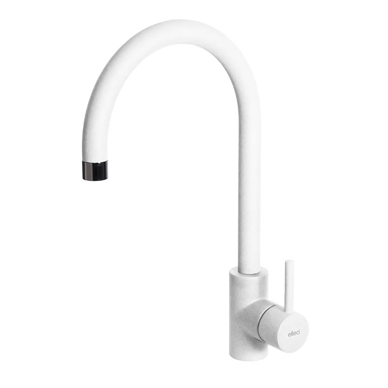 Rubinetto Miscelatore Cucina Elleci Cloud Keratek Plus White Bianco Assoluto MKKCLO96