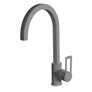 Rubinetto Miscelatore Cucina Elleci Bridge Metaltek Grigio Titanium MMKBRI73