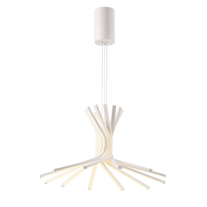 Lampada A Sospensione Mistral Led Integrato 94 Watt Dimmerabile Alluminio Bianco