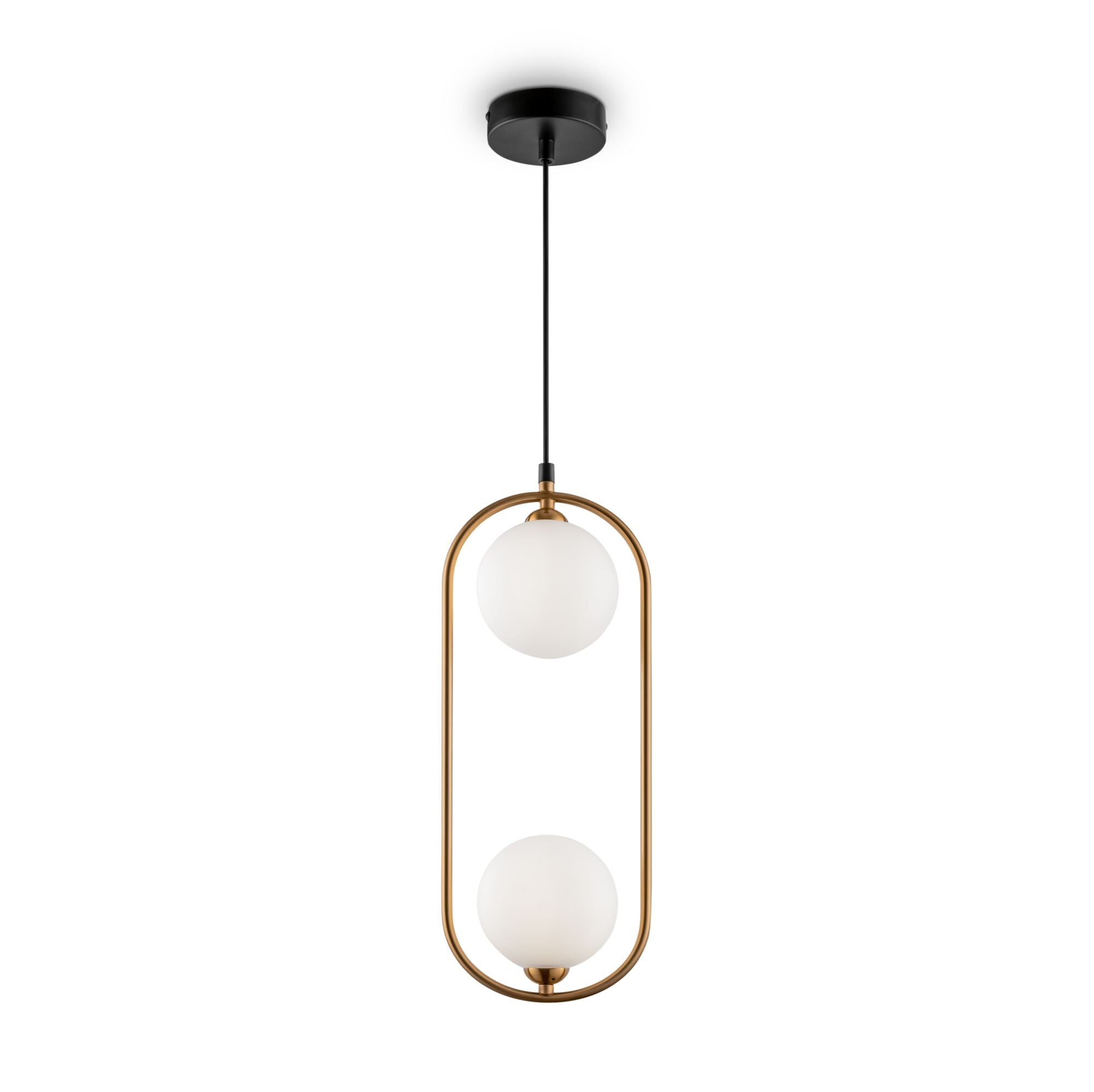 Lampada pendente Modern in Metallo Ring Ottone