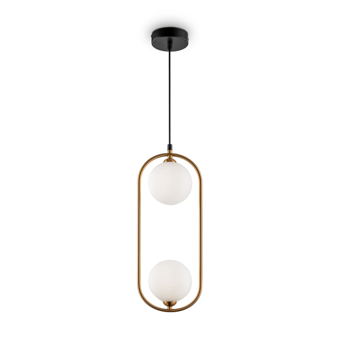 Lampada pendente Modern in Metallo Ring Ottone