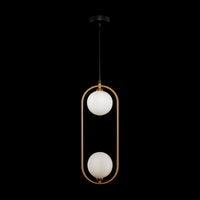 Lampada pendente Modern in Metallo Ring Ottone