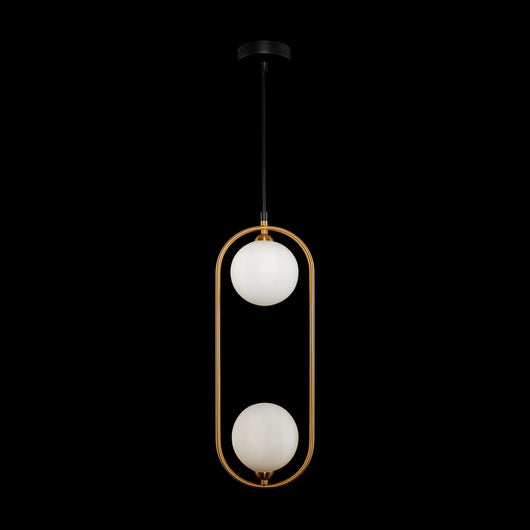 Lampada pendente Modern in Metallo Ring Ottone