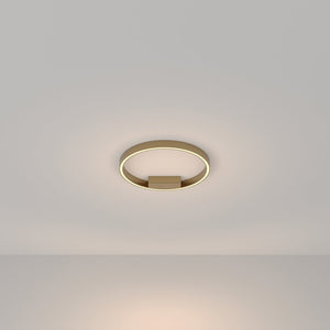 Lampadario A Sospensione Moderno Rim Alluminio Ottone 1 Luce Led 25W