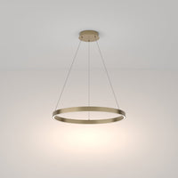 Lampadario A Sospensione Moderno Rim Alluminio Ottone 1 Led 37W